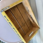 Vintage Wooden Pepsi Cola Soda Crate Tray Mustard Yellow Paint