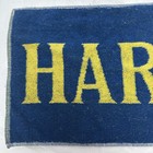 Vtg Htf Bar Towel Harp Lager Pub Mancave 21 x9  Premium Beer Blue Yellow