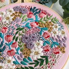 Myfelicity Embroidery Kit For Adults Embroidery Material Set With Cute Flower   