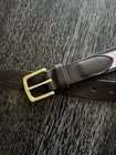 Vineyard Vines Whale Woven Belt Mens 36 Leather Brass Buckle New Msrp  58