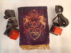 Antique Small Leather Tefillin Mehudarim   Original Bag Judaica Jewish 20 s Rare