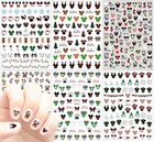 Christmas Nail Art Stickers 6 Sheets Christmas Nail Stickers 3d Self Adhesive   