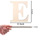 12 Inch Wooden Letter  Smooth Surface Wood Letters For Wall Decor  1 5 Inch Blan