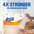 4 Pack Scott Comfortplus Toilet Paper With 12 Mega Rolls Tissue