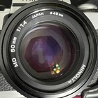 Vintage Minolta Xg-a 35mm Slr Film Camera Md 50mm F1 4 Lens Japan Case