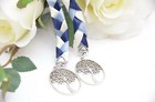 Dusty Blue Tree Of Life  Wedding Handfasting Cord   wedding  handfasting
