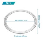 Aluminum Lazy Susan Rotating Turntable 14 Inch For Dining Table Showcase Silver