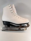 Vic Dream Figure Ice Skates Women   s Us 7 White Lace-up Stainless Blades