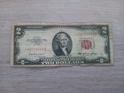 Us Note  2 00 Star    Banknote Red Seal  1953a