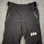 Helly Hansen Snow Pants Kids 8 Black Insulated Recco Primaloft Ski Winter