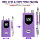 Homove 35000rpm Portable Cordless Nail Drill Machine - Purple