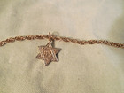 Gold Tone Judaica Sweater Clip Featuring Torah And Star Of David Charms