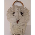 Vintage Macrame Owl Wall Hanging White Cream