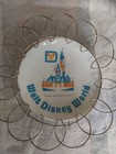 Vintage Walt Disney World Souvenir Plate 4 Inch Round Japan Hanger Included 