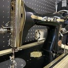 Antique Style Manual Sewing Machine Juki Hand Crank Retro Black Used Junk