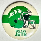 1970 New York Jets Football Helmet Jumbo 3 5  Pinback Button