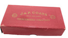 Vtg J   P Coats Mercerized Crochet Thread Box Set Best Six Cord Beige 940s Lot