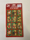 Vintage Gibson Greetings Christmas Stickers 32 Sheets Nos New Teddy Bears Angels