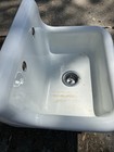 Antique Farm Sink Cast Iron Farmhouse Sink High Back Porcelain