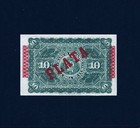 1896 Caribbean  Paper Currency Bank Note   Unc  10 Pesos 