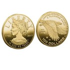 1792-2017 Antique Us 100 Dollar Coin  Liberty Coin Souvenir Replica For Colle   