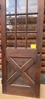 Farmhouse Solid Wood Glass French Exterior Door Cross Buck Retro Vintage 32x80