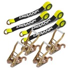 Heavy Duty Car Tie Down Straps  4pk  - 2  X 96  - 3 300 Lbs Safe Working Load   