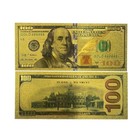 6pc Usd 100 Dollar Bill Black Gold Foil Banknote Bill Note Commemorative Money