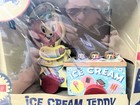 Vintage 1950s Acton Ice Cream Teddy Wood Pull Toy In Box Noma Play
