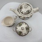 Johnson Brothers    the Friendly Village    Teapot  Sugar Bowl With Lid  Creamer