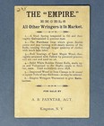 Empire Wringer Co  Victorian Trade Card Auburn Kingston Ny 1800s 3 x5  Cats