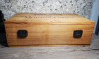 Vintage Mouton Cadet Baron Philippe De Rothschild Wooden Wine Box Crate Hinged