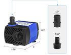 Submersible Water Pump  80gph Fountain Pump  Small Water Pump  Aquarium Pump    
