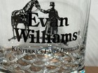 Two  2  Evan Williams Bourbon Whiskey Rocks Glasses - Kentucky s First Distiller