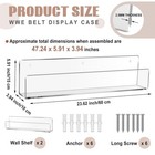 2 Pack Acrylic Horizontal Championship Belt Display Wall Mount Wrestling Belt   