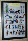 1930 s Hans Heinrichsen 25 Lead Figures Christmas German Winter Skating Sledding