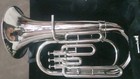 Euphonium Horn 3 Valve Pure Brass Metal In Gold Polish  Cushion Case   Free Ship