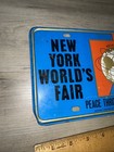 New York World s Fair 1964 1965 Metal License Plate Us Steel