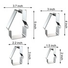 House Cookie Cutter Set For 5 Inch  4 3 2 Gingerbread