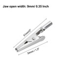 50pcs Metal Alligator Clips 51mm Nickel Plated Spring Clamp Mini Clips
