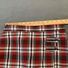 Dennis School Uniform Jumper Dress And Skort Girls 14 Red Plaid Pleated 2 Piece