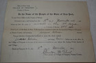 1917 Freeport Nassau County New York Warrant Of Arrest Assault Antique Document