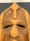 Vintage Wooden Hand Carved Face Mask Tribal African Art From Kenya  