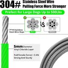 Premium Tie Out Cable For Dogs Up To  500 Lbs  10 To 30 Feet  Heavy Duty Chain 