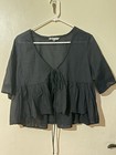 American Eagle Tie Front Bell Flyaway Shirt Size Medium