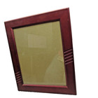 Vtg Large Mcm 8x10 Photo Size Fine Wood Cherry Picture Frame 12x10 Inch Total
