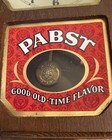 Vtg Rare Original Pabst Blue Ribbon Beer Good Old-time Flavor Clock Light Works