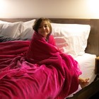 - Blanket  Soft Reversible Sherpa   Brushed Fleece Bedding  Perfect For Lounging