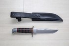 Vintage Northman Kt-117 Hunting Knife By Hattori Seki Japan 1700a W sheath L10