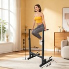 Height Adjustable Dip Bar Station Multi-function Push Up Stand For Home Gym Work